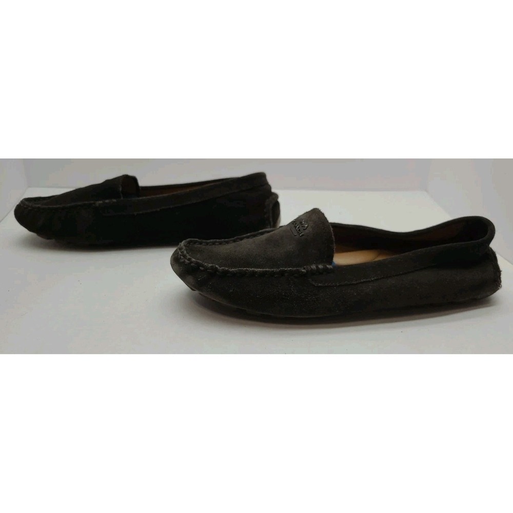 Coach Amber Brown Moccasins Coach New York Carriage Logo Size 7.5 B - Picture 2 of 11